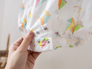 Reach for the Sky Organic Muslin Bubble Romper Nola Tawk