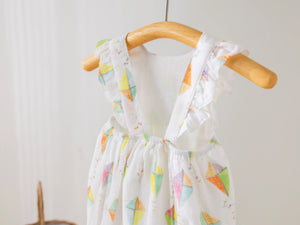 Reach for the Sky Organic Muslin Bubble Romper Nola Tawk