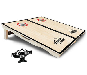 Red/Black Hole Ring Cornhole Boards - Pro Solution Elite Series Cornhole Solutions