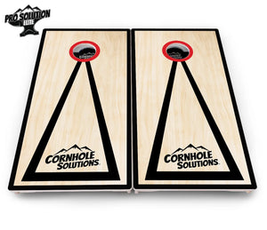 Red/Black Hole Ring Cornhole Boards - Pro Solution Elite Series Cornhole Solutions