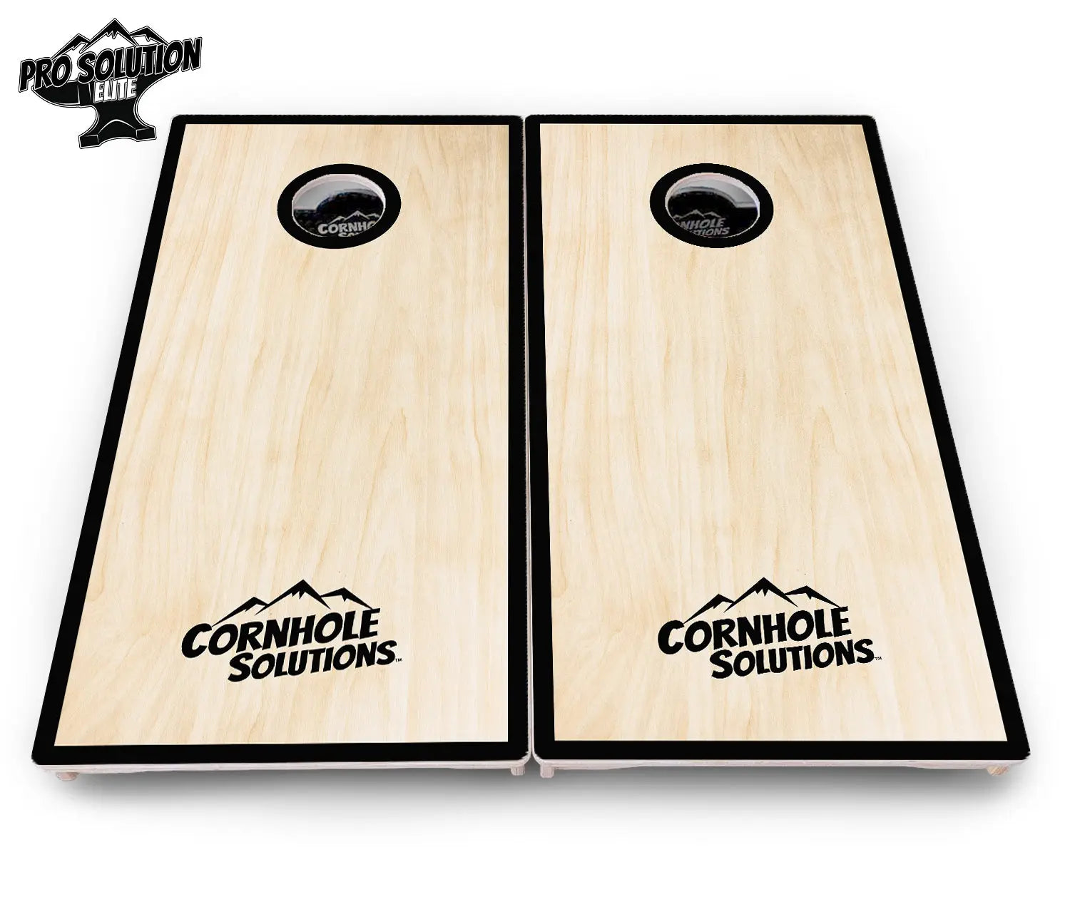 Red/Black Hole Ring Cornhole Boards - Pro Solution Elite Series Cornhole Solutions