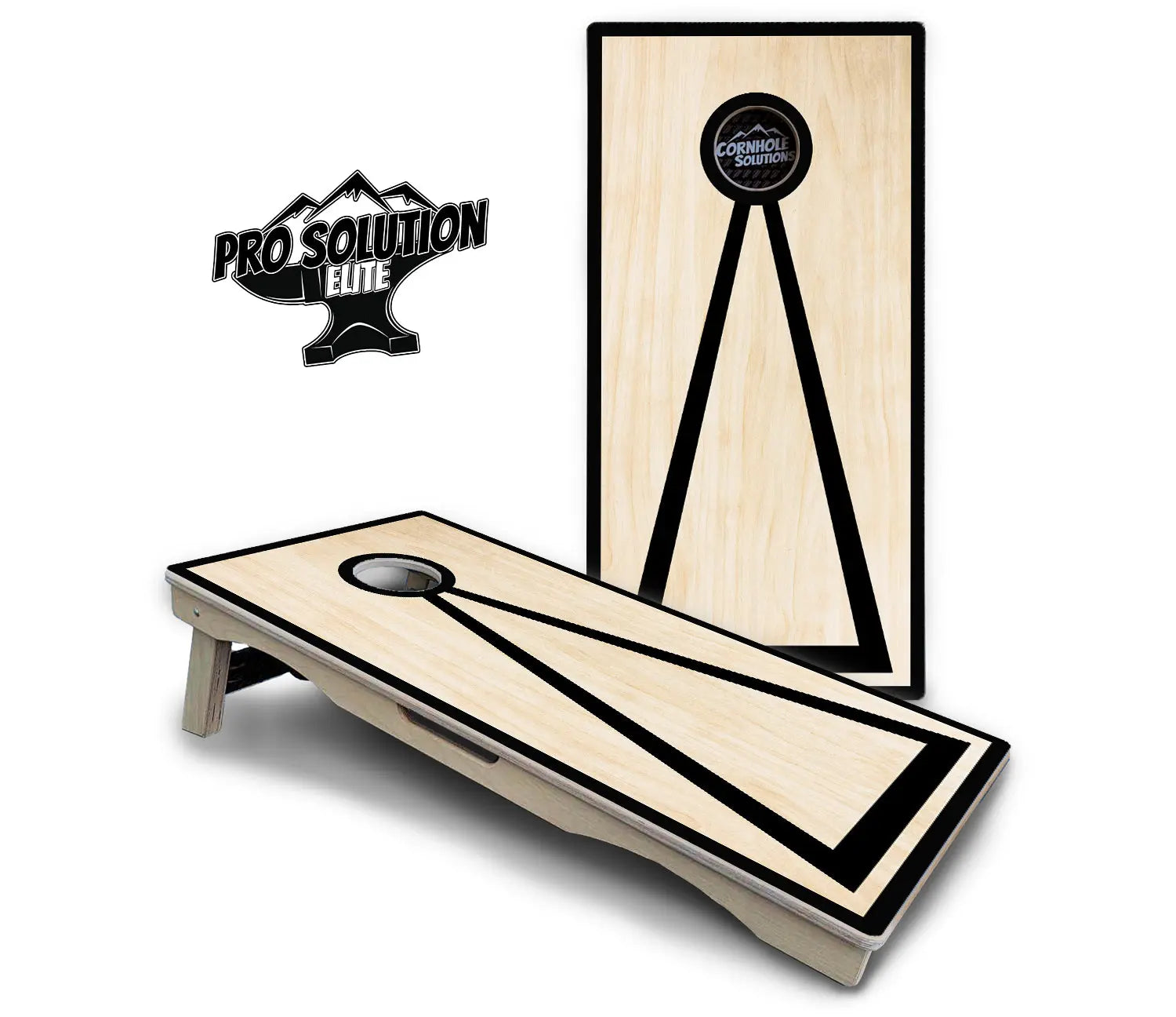 Red/Black Hole Ring Cornhole Boards - Pro Solution Elite Series Cornhole Solutions
