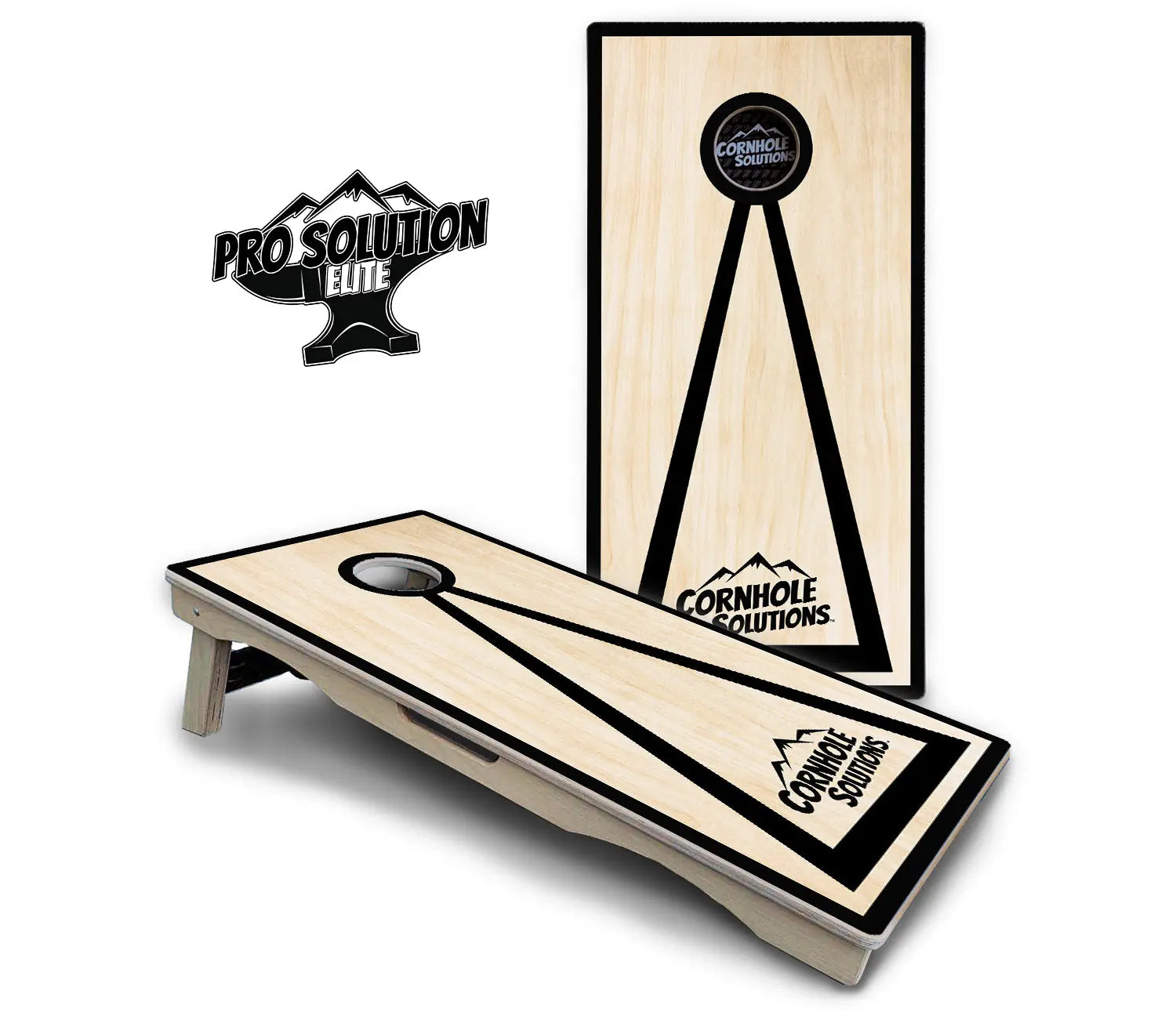 Red/Black Hole Ring Cornhole Boards - Pro Solution Elite Series Cornhole Solutions