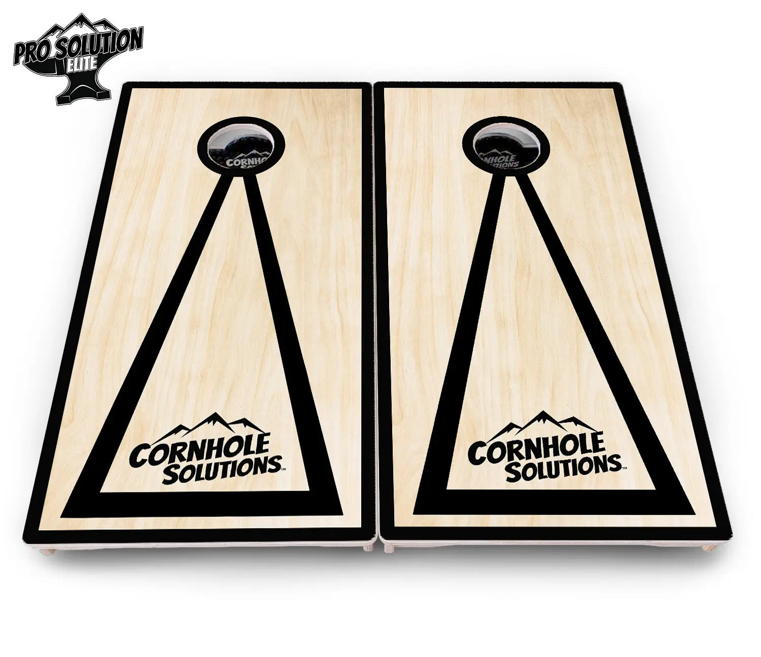 Red/Black Hole Ring Cornhole Boards - Pro Solution Elite Series Cornhole Solutions