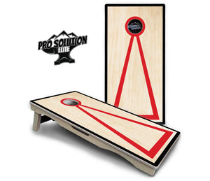 Red/Black Hole Ring Cornhole Boards - Pro Solution Elite Series Cornhole Solutions