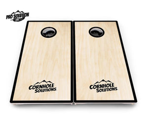 Red/Black Hole Ring Cornhole Boards - Pro Solution Lite Series