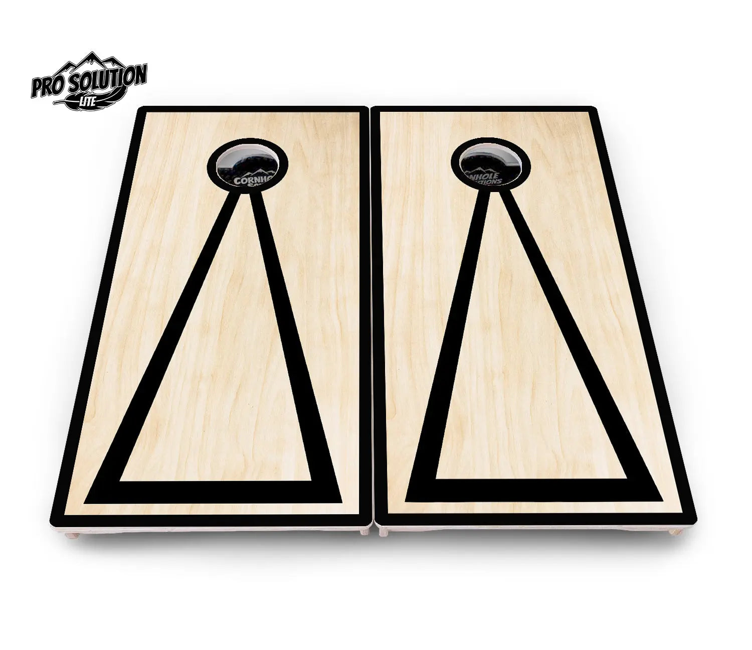 Red/Black Hole Ring Cornhole Boards - Pro Solution Lite Series