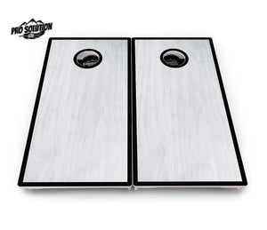 Red/Black Hole Ring Grey Wash Cornhole Boards - Pro Solution Lite Series by Cornhole Solutions, handmade jewelry detail photo 14