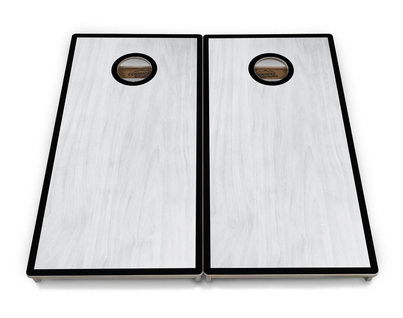 Red/Black Hole Ring Grey Wash Cornhole Boards - Professional Tournament Series by Cornhole Solutions, handmade jewelry detail photo 9