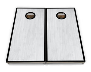 Red/Black Hole Ring Grey Wash Cornhole Boards - Professional Tournament Series by Cornhole Solutions, handmade jewelry detail photo 9