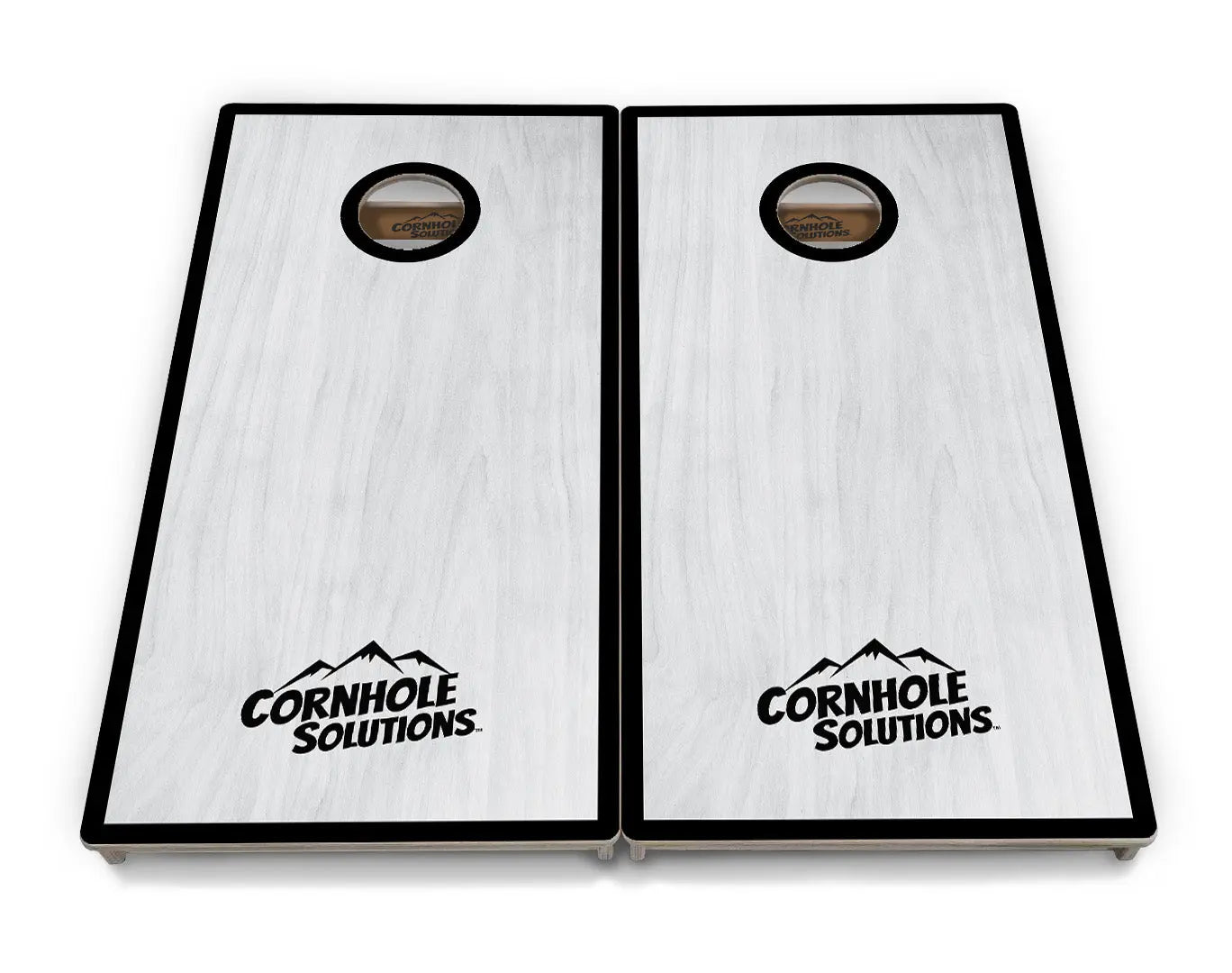Red/Black Hole Ring Grey Wash Cornhole Boards - Professional Tournament Series by Cornhole Solutions, handmade jewelry detail photo 15