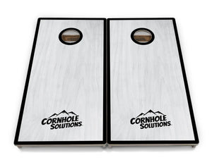 Red/Black Hole Ring Grey Wash Cornhole Boards - Professional Tournament Series by Cornhole Solutions, handmade jewelry detail photo 15