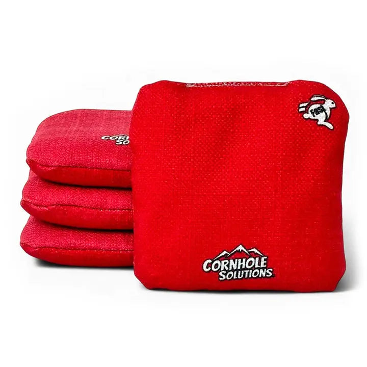 Red/Royal Blue - Pro Style REC Cornhole Bags – Regulation 6"x6" – Full Set of 8 by Cornhole Solutions, custom cornhole board detail photo 2