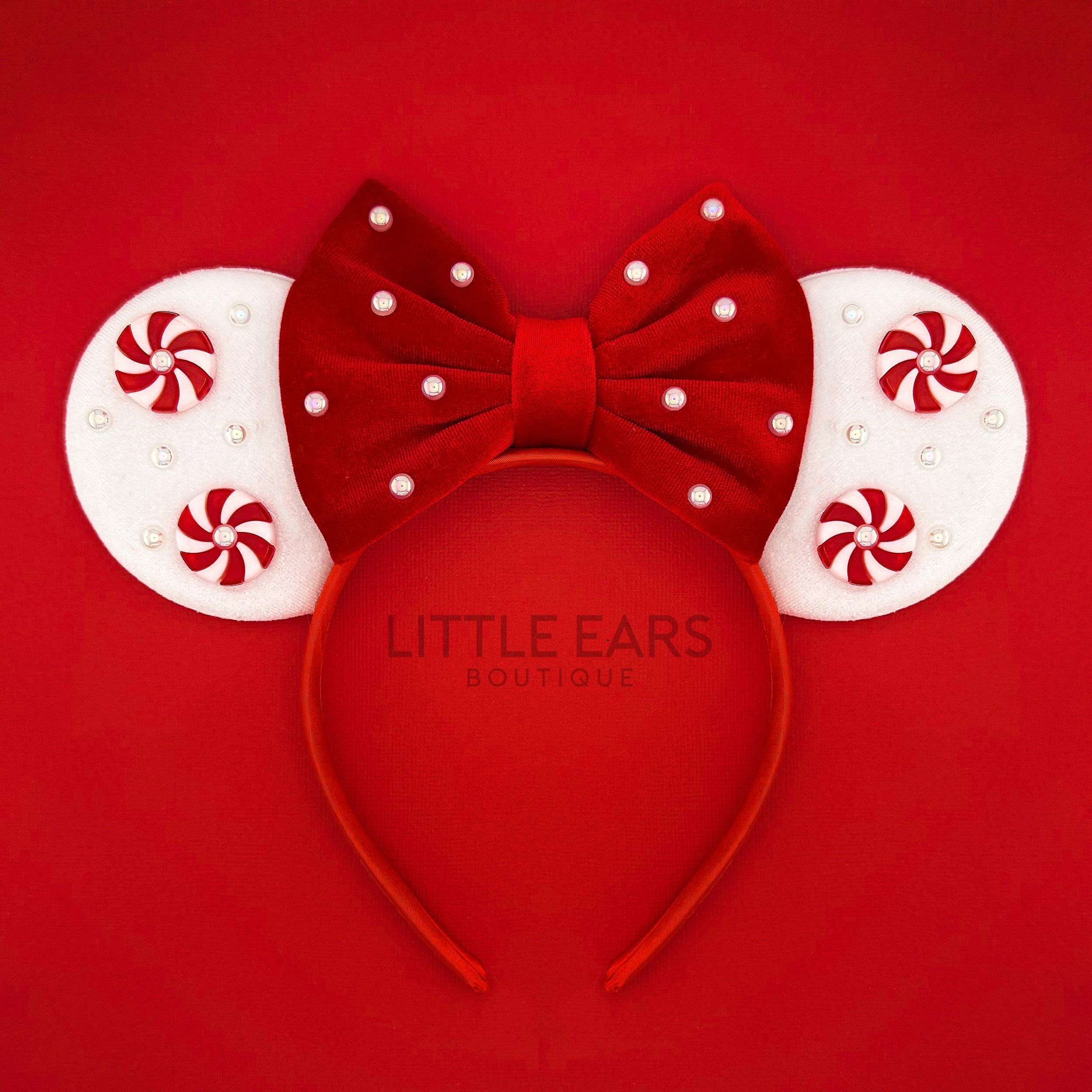 Red Velvet Christmas Ears by Little Ears Boutique, travel planning service main product photo