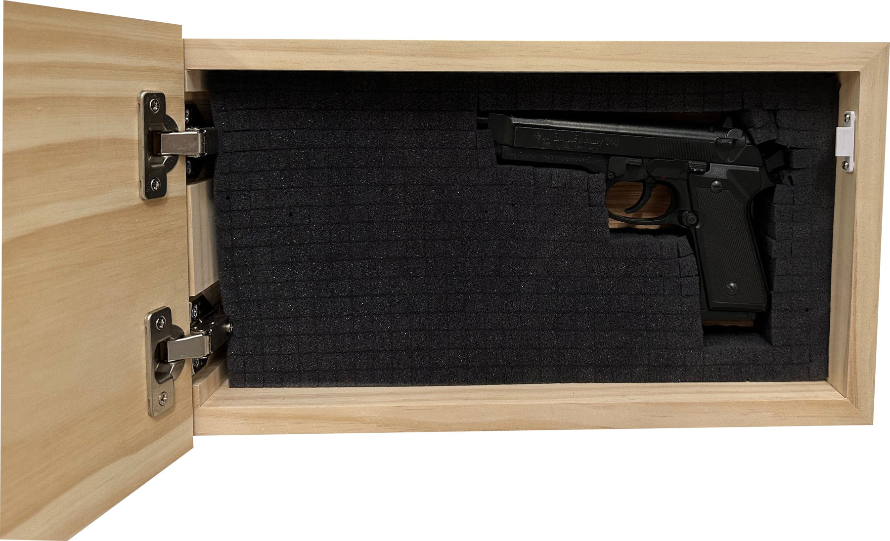 American Flag Decorative & Secure Wall-Mounted Gun Cabinet (Red & Blue)