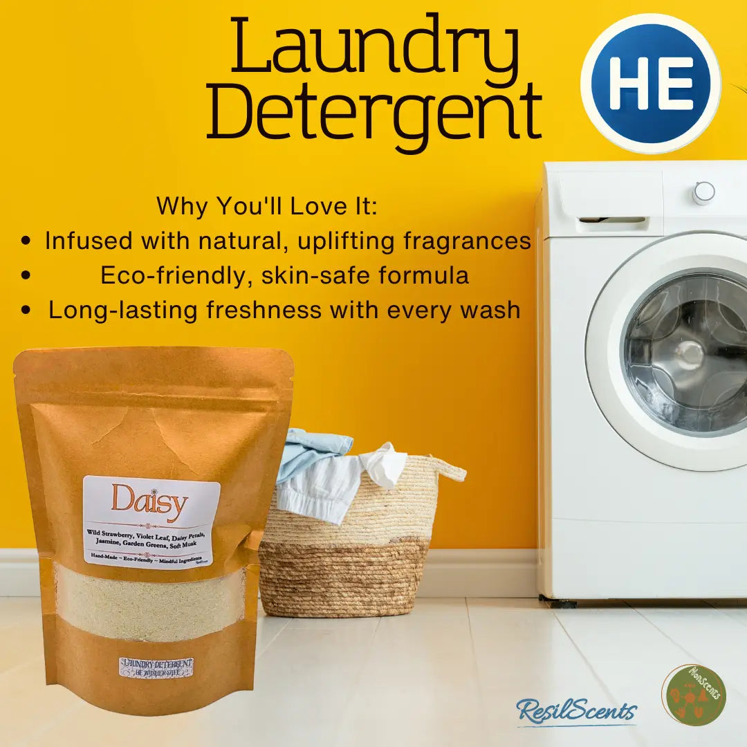 Daisy™ Laundry Detergent | Fresh Playful Clean – ResilScents™ by ResilScents, scented candle detail photo 7