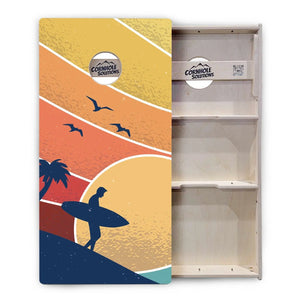 Retro Beach Cornhole Boards - Professional Tournament Series Cornhole Solutions