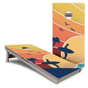 Retro Beach Cornhole Boards - Professional Tournament Series Cornhole Solutions
