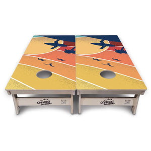 Retro Beach Cornhole Boards - Professional Tournament Series Cornhole Solutions
