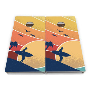 Retro Beach Cornhole Boards - Professional Tournament Series Cornhole Solutions
