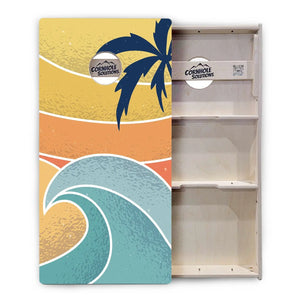 Retro Beach Cornhole Boards - Professional Tournament Series Cornhole Solutions
