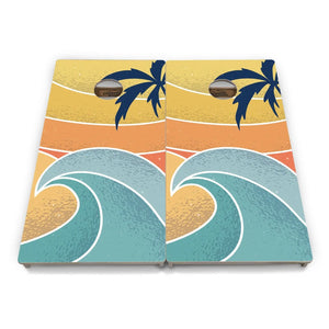 Retro Beach Cornhole Boards - Professional Tournament Series Cornhole Solutions