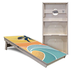 Retro Beach Cornhole Boards - Professional Tournament Series Cornhole Solutions