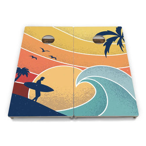 Retro Beach Cornhole Boards - Professional Tournament Series Cornhole Solutions