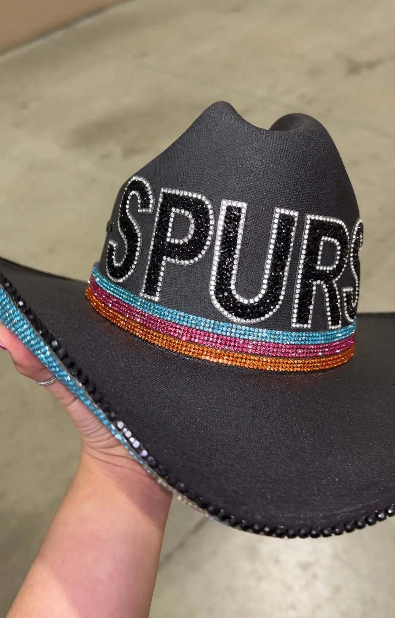 Retro Spurs Hat by Rhinestone Cowgirl, Southern lifestyle apparel main product photo