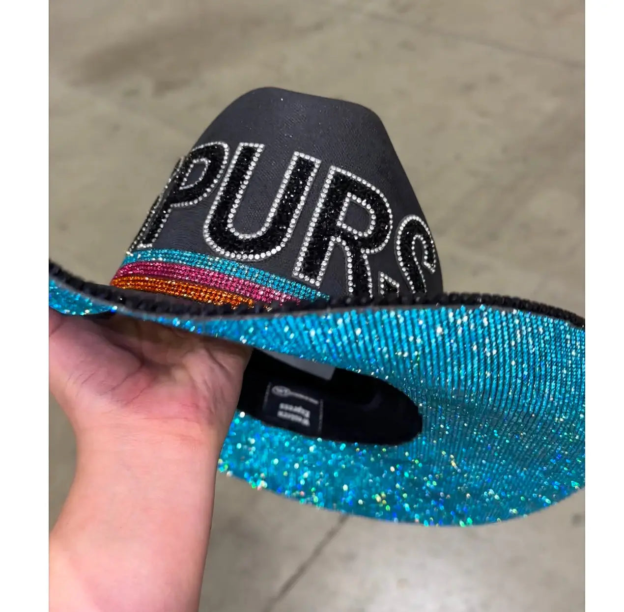Retro Spurs Hat by Rhinestone Cowgirl, Southern lifestyle apparel detail photo 2
