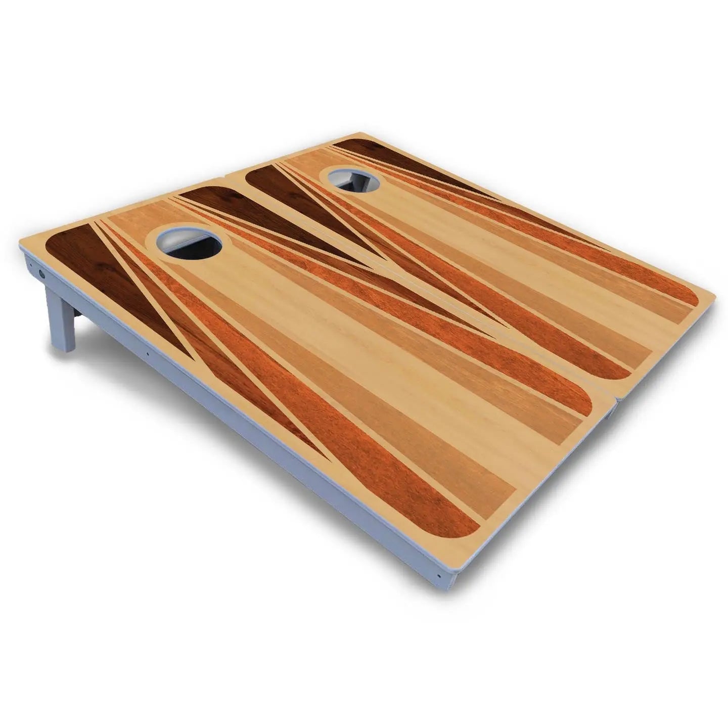 Retro Wood Cornhole Boards - All Weather Series by Cornhole Solutions, custom cornhole board detail photo 3