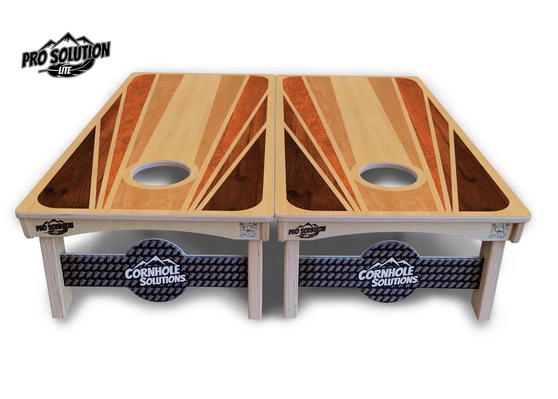 Retro Wood Cornhole Boards - Pro Solution Lite Series by Cornhole Solutions, custom cornhole board detail photo 3
