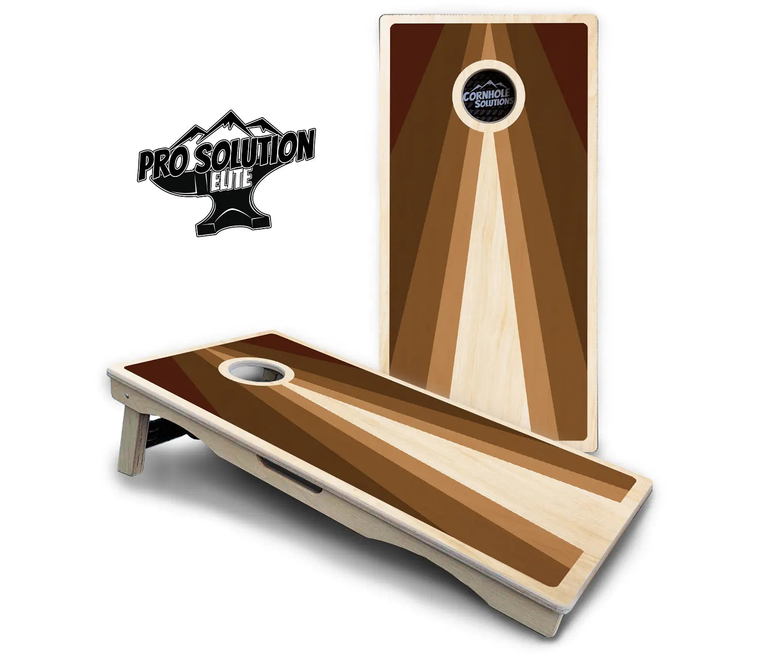 Retro Wood Triangle Cornhole Boards - Pro Solution Elite Series Cornhole Solutions