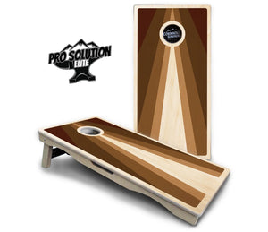 Retro Wood Triangle Cornhole Boards - Pro Solution Elite Series Cornhole Solutions