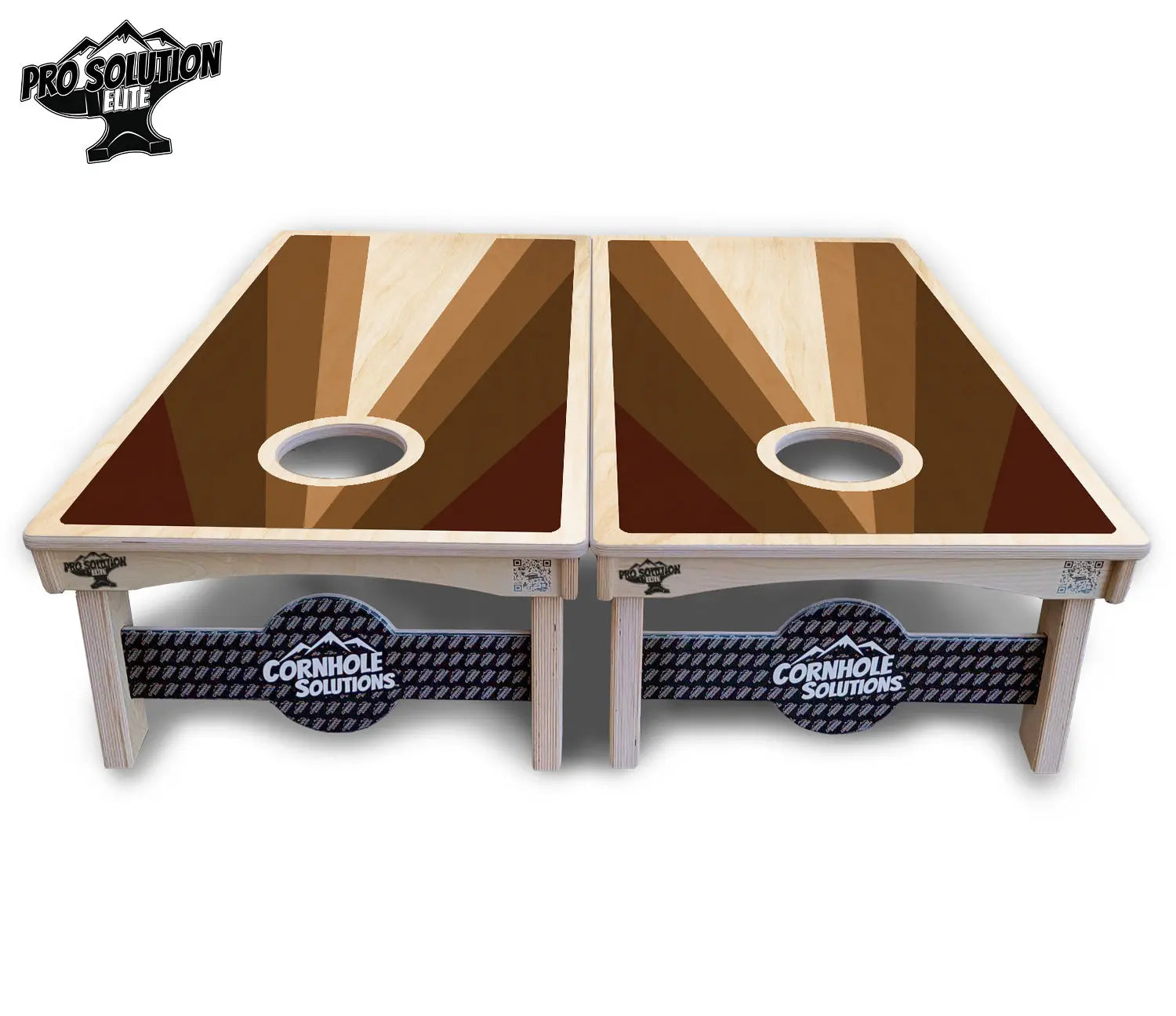 Retro Wood Triangle Cornhole Boards - Pro Solution Elite Series Cornhole Solutions