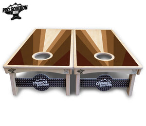 Retro Wood Triangle Cornhole Boards - Pro Solution Elite Series Cornhole Solutions