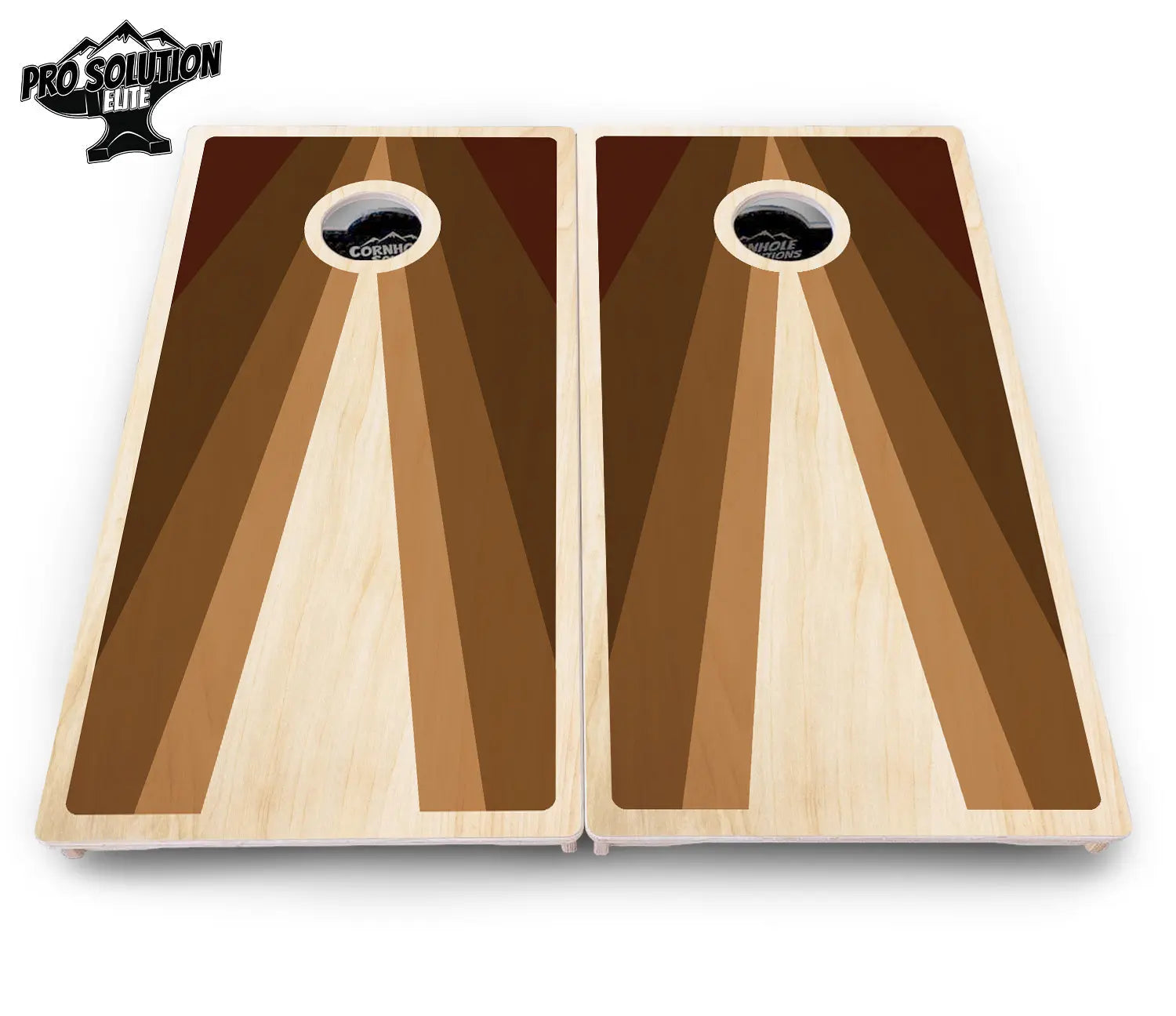 Retro Wood Triangle Cornhole Boards - Pro Solution Elite Series Cornhole Solutions