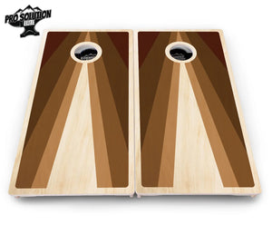 Retro Wood Triangle Cornhole Boards - Pro Solution Elite Series Cornhole Solutions