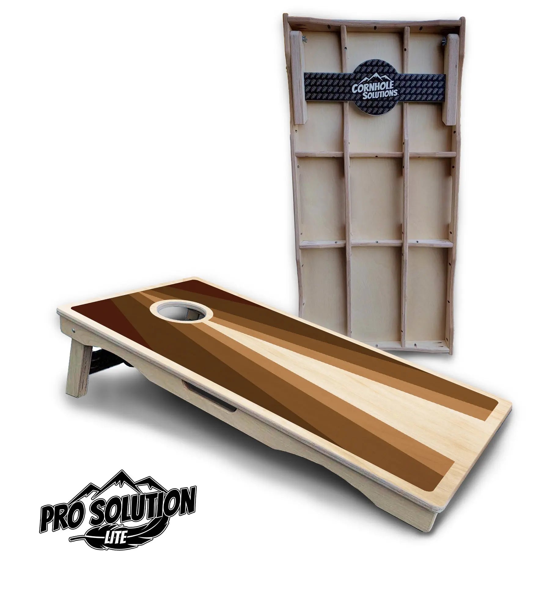 Retro Wood Triangle Cornhole Boards - Pro Solution Lite Series Cornhole Solutions