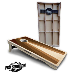 Retro Wood Triangle Cornhole Boards - Pro Solution Lite Series Cornhole Solutions