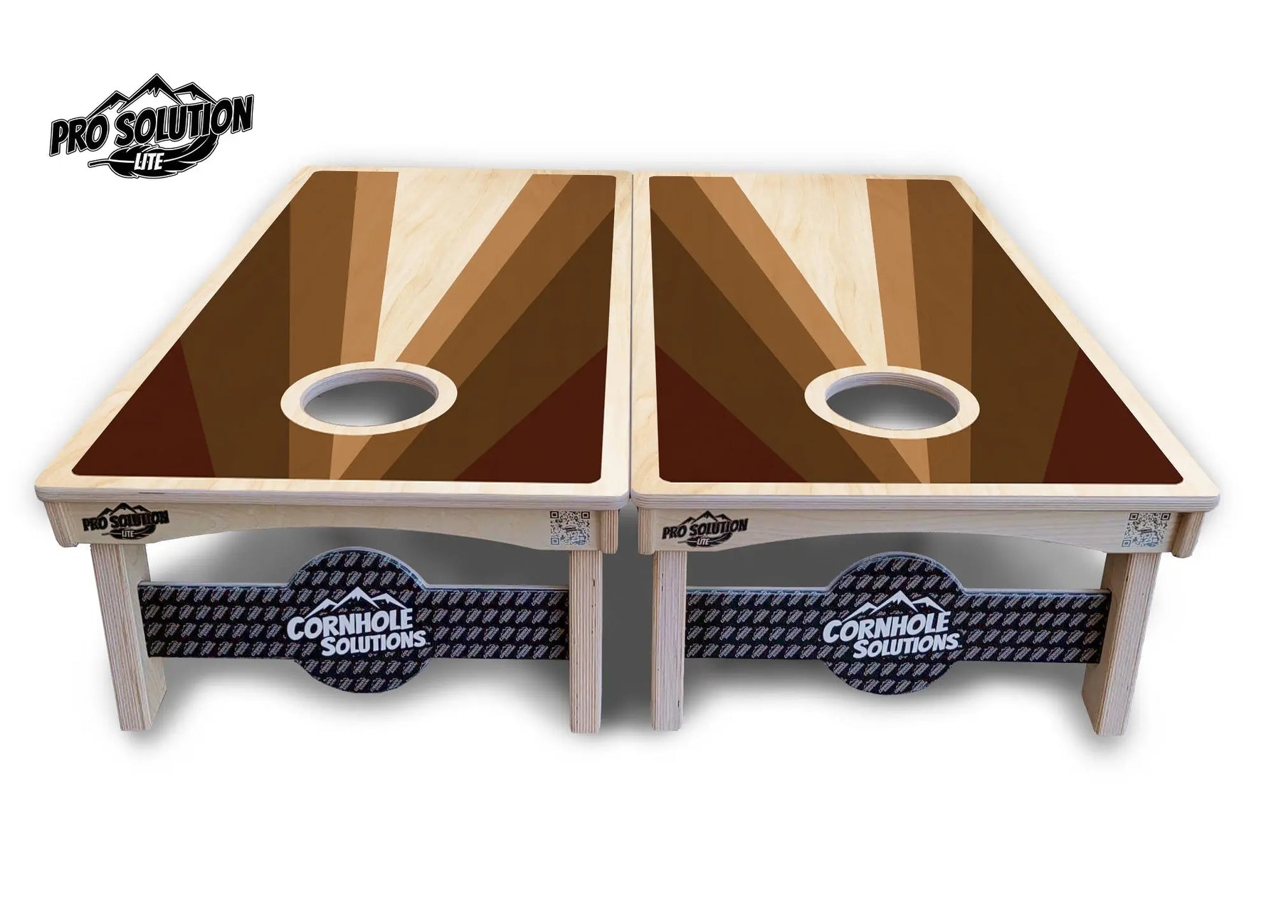Retro Wood Triangle Cornhole Boards - Pro Solution Lite Series Cornhole Solutions