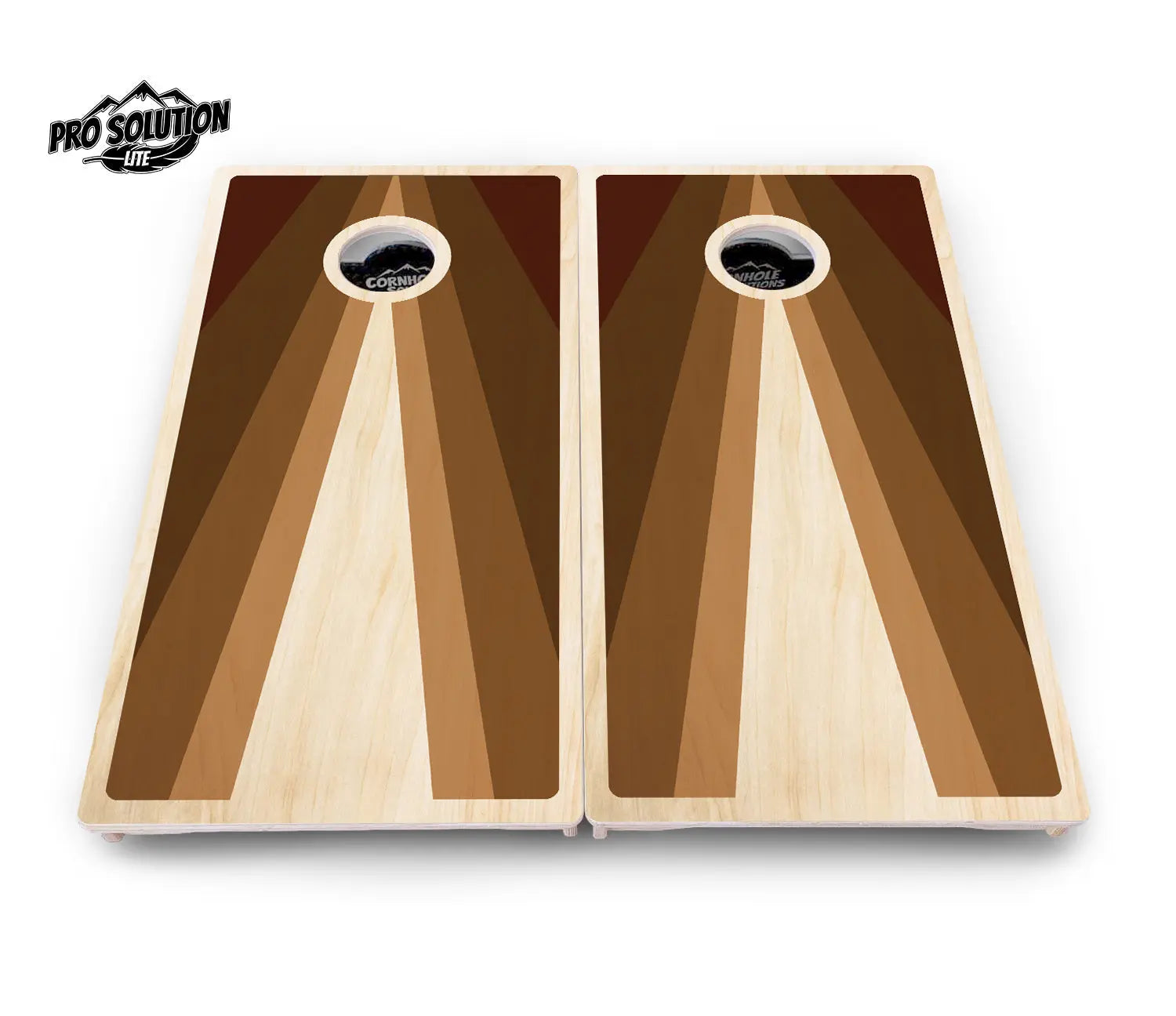 Retro Wood Triangle Cornhole Boards - Pro Solution Lite Series Cornhole Solutions
