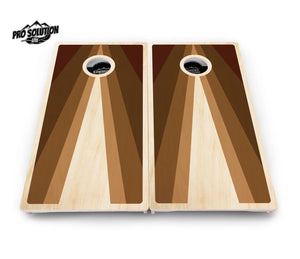 Retro Wood Triangle Cornhole Boards - Pro Solution Lite Series Cornhole Solutions
