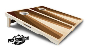 Retro Wood Triangle Cornhole Boards - Pro Solution Lite Series Cornhole Solutions