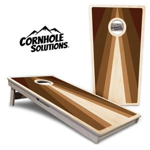 Retro Wood Triangle Cornhole Boards - Professional Tournament Series Cornhole Solutions