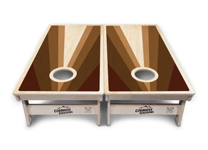 Retro Wood Triangle Cornhole Boards - Professional Tournament Series Cornhole Solutions