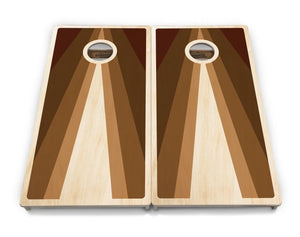 Retro Wood Triangle Cornhole Boards - Professional Tournament Series Cornhole Solutions