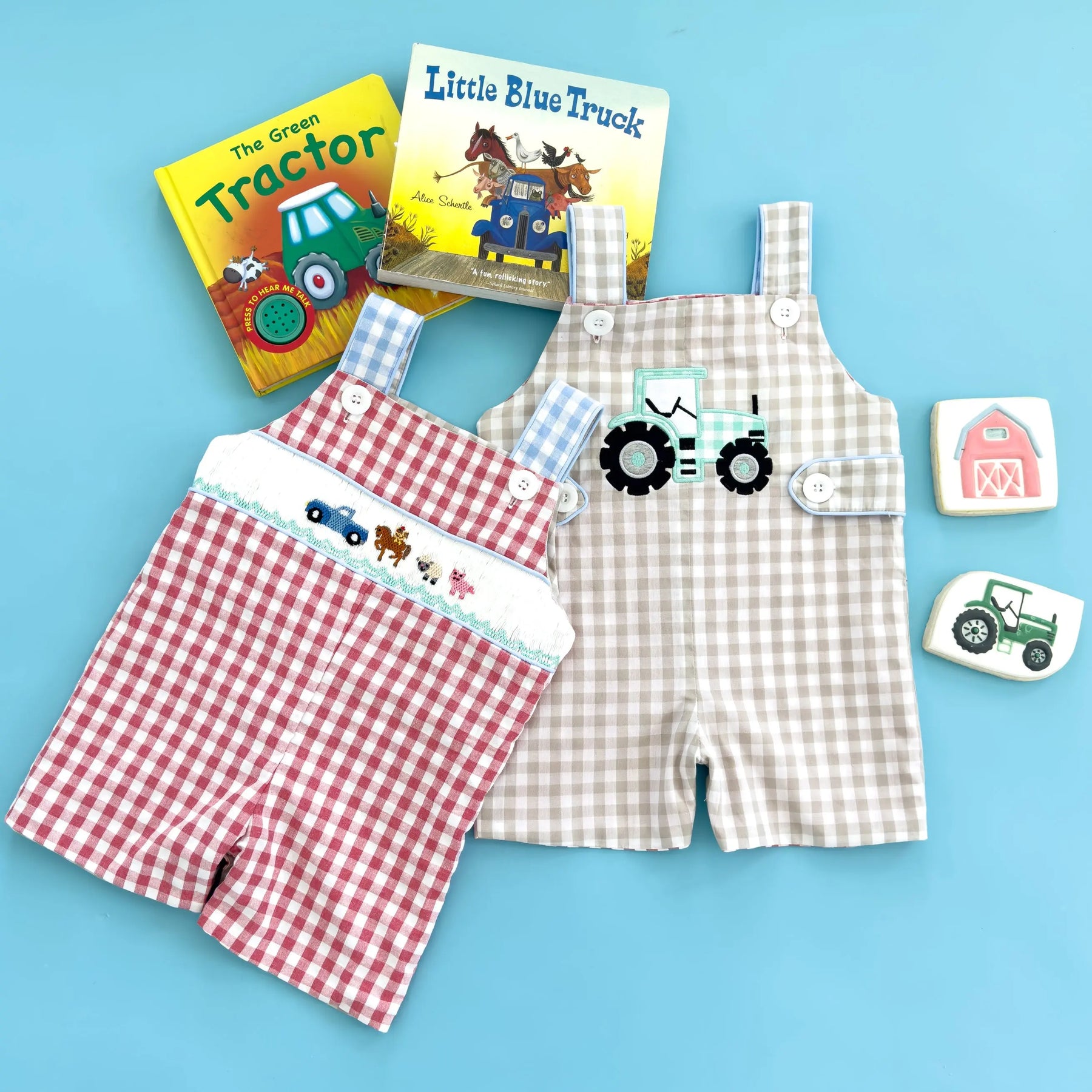 Reversible Tractor / Little Blue Farm Truck Jon Jon Seven Lantern Lane