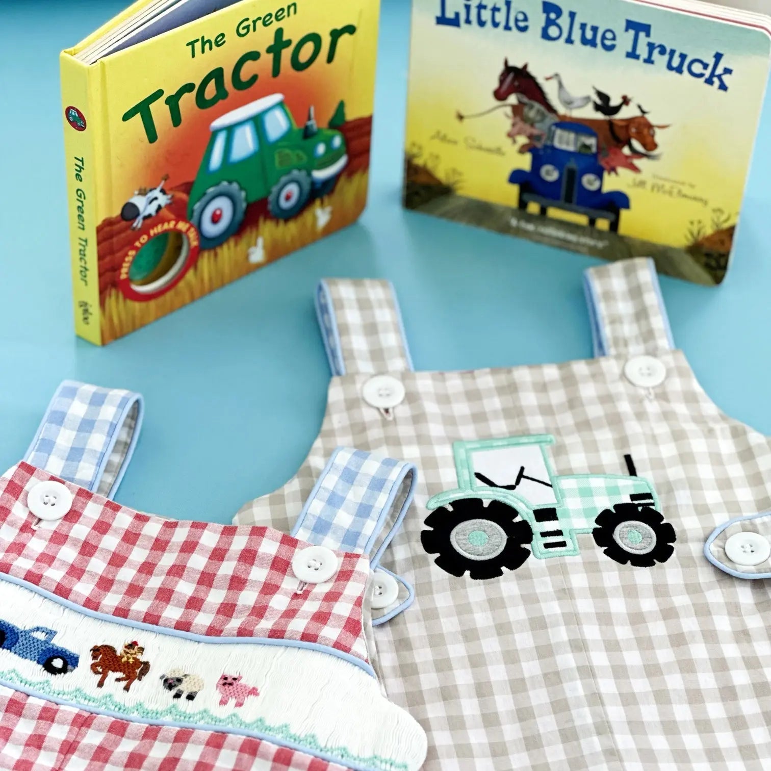 Reversible Tractor / Little Blue Farm Truck Jon Jon Seven Lantern Lane