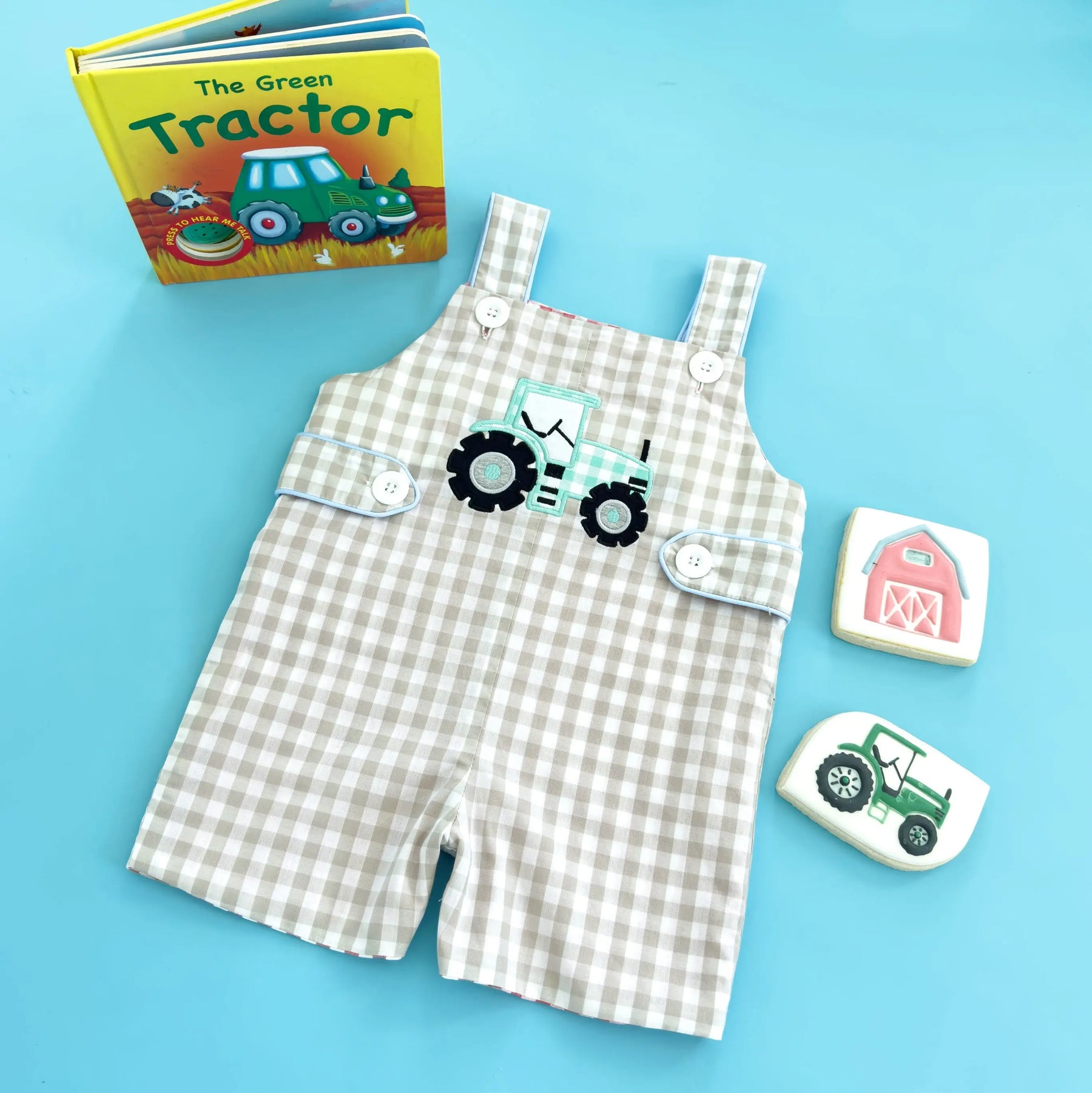 Reversible Tractor / Little Blue Farm Truck Jon Jon Seven Lantern Lane